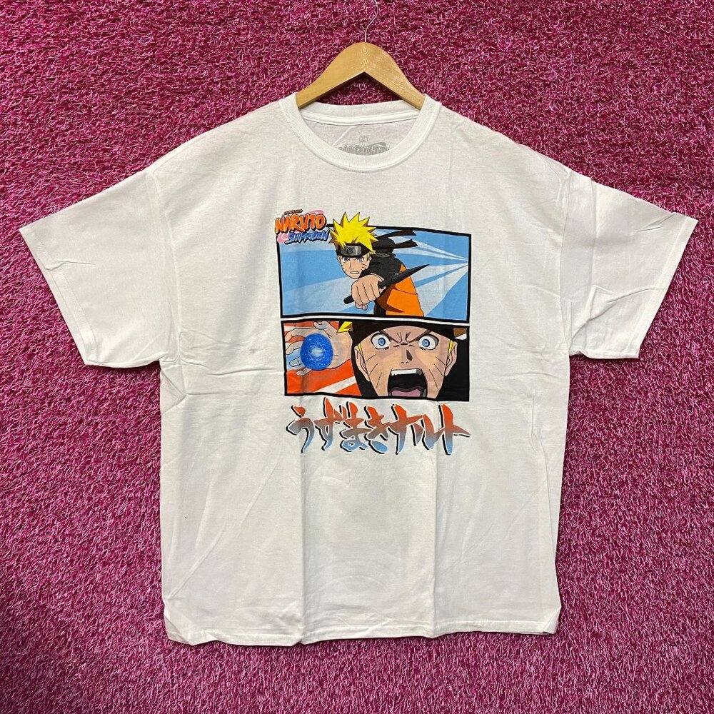 Naruto Uzumaki Flying Rasengan Naruto Shippuden Anime Tee L
